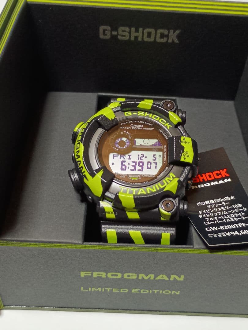 新品未使用　G-SHOCKFROGMAN　GW-8200TPF-1JR