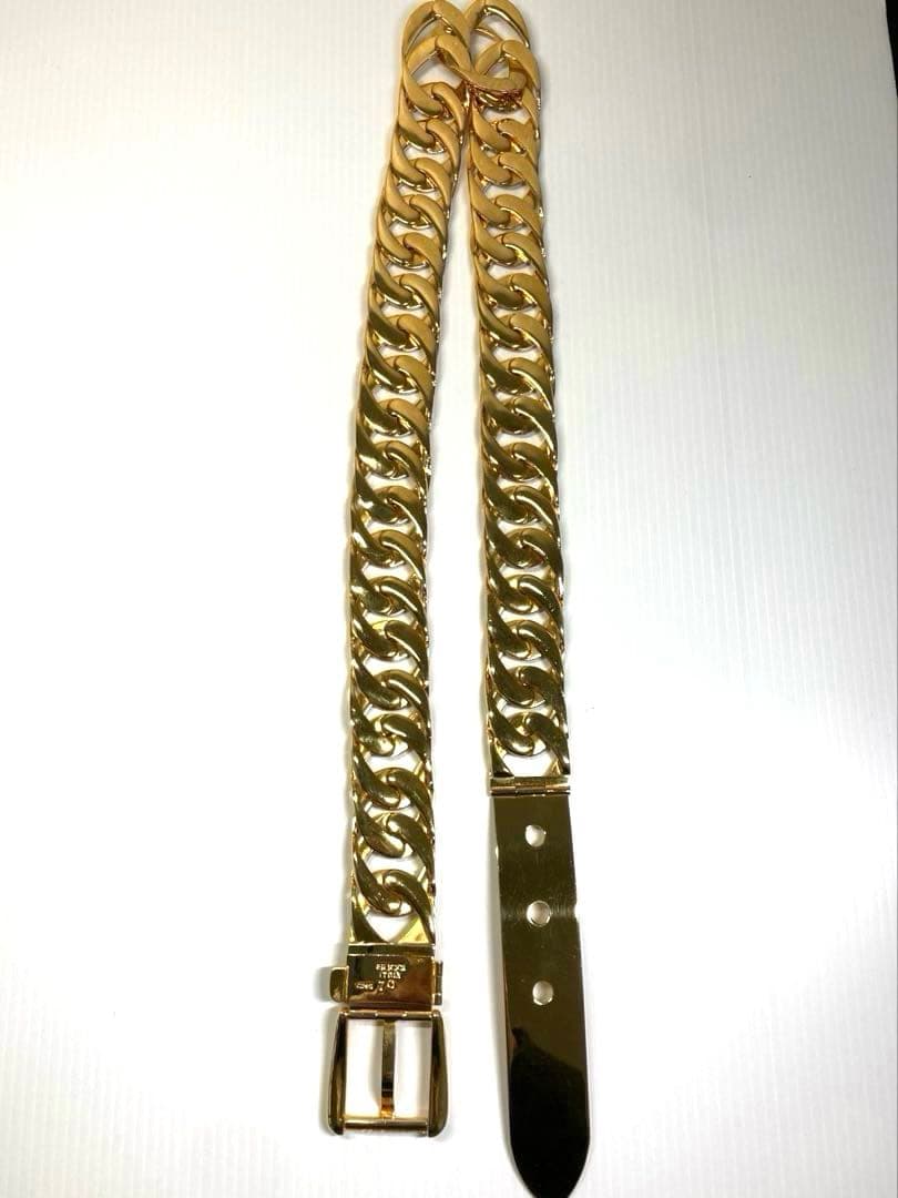 美品　GUCCI グッチ　チェーンベルト　ゴールドカラー