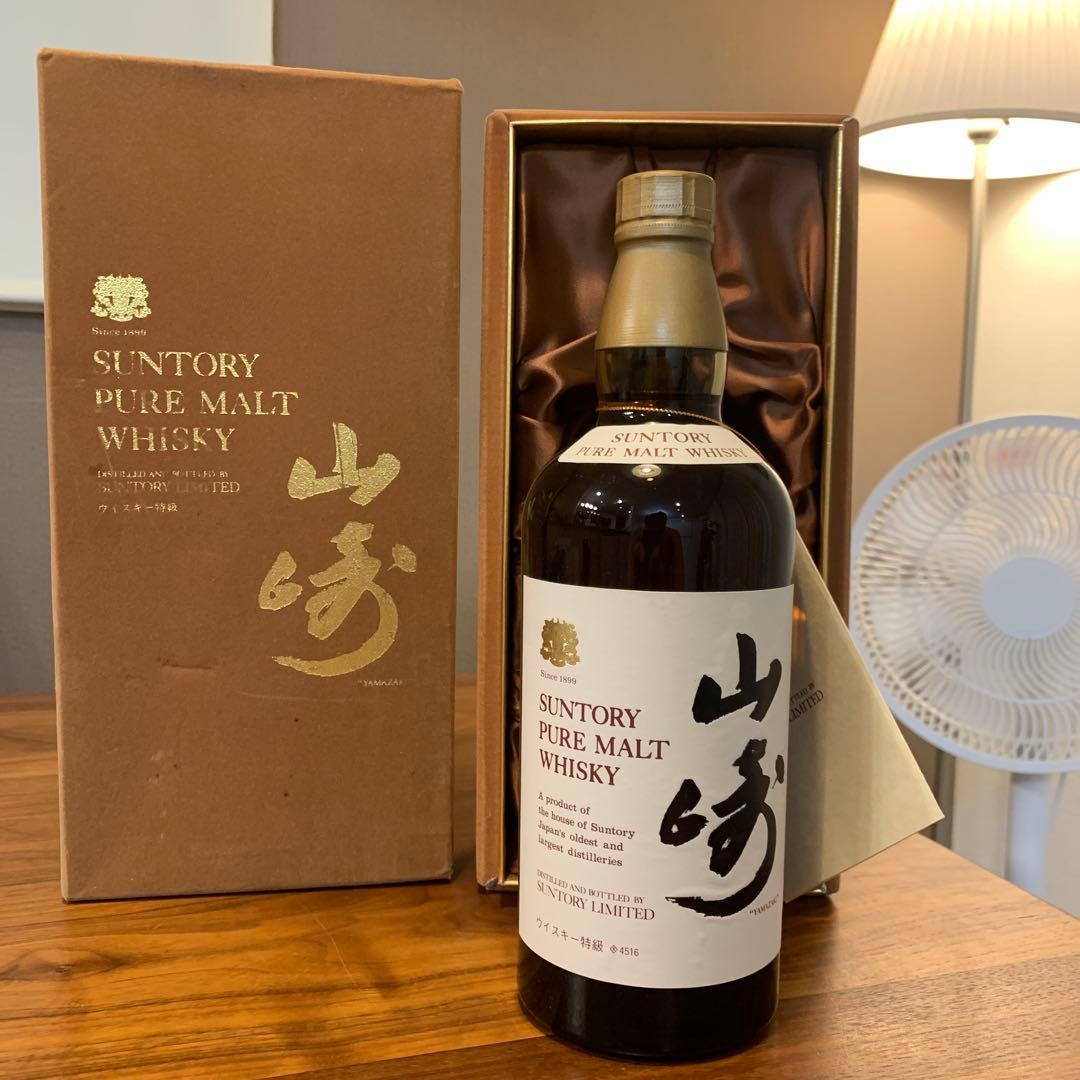 サントリーピュアモルトウイスキー　山崎　特級　760ml 初期ボトル　箱付き　❶