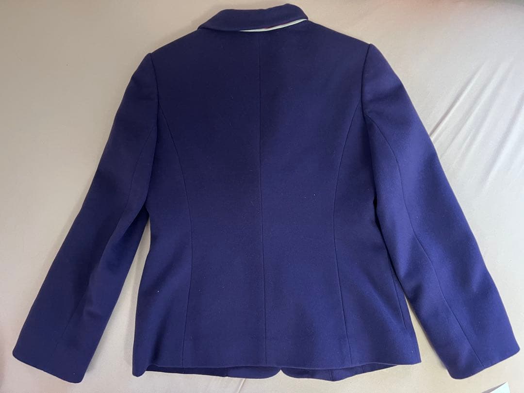 LEONARD レオナール パープル ジャケット 花柄裏地 サイズ11AR