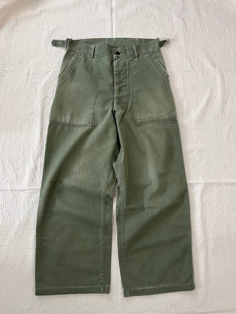 40s 50s us army HBT ベイカーパンツ　ユーティリティパンツ