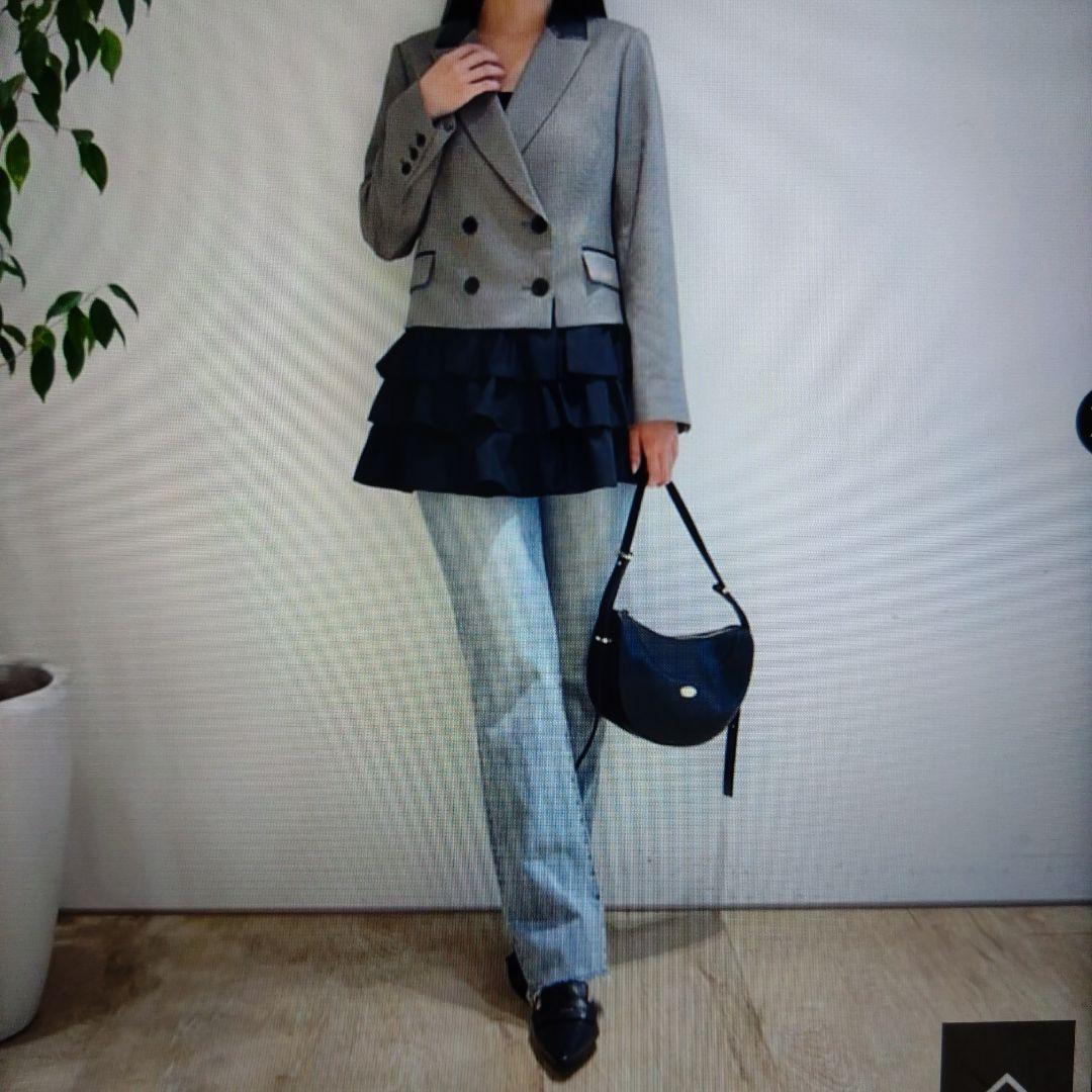 新品タグ付　Apuweiser-riche店舗限定色　フリルレイヤードジャケット