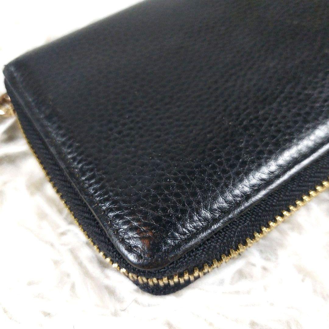 美品 ヴィヴィアンウエストウッド ビッグオーブ エンボス シボ革 レザー 長財布