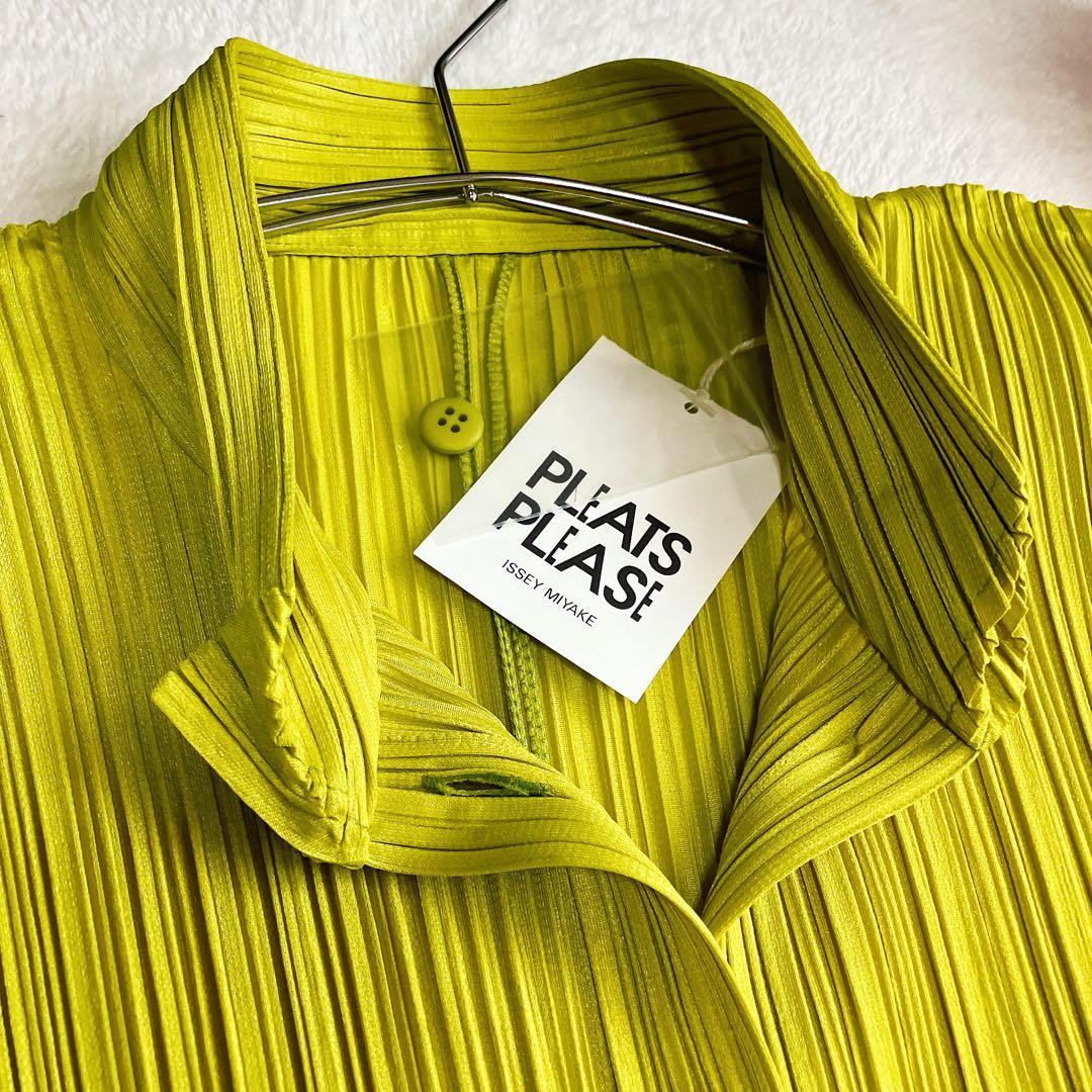 プリーツプリーズ イッセイミヤケ★フレンチスリーブ チュニック シャツワンピース