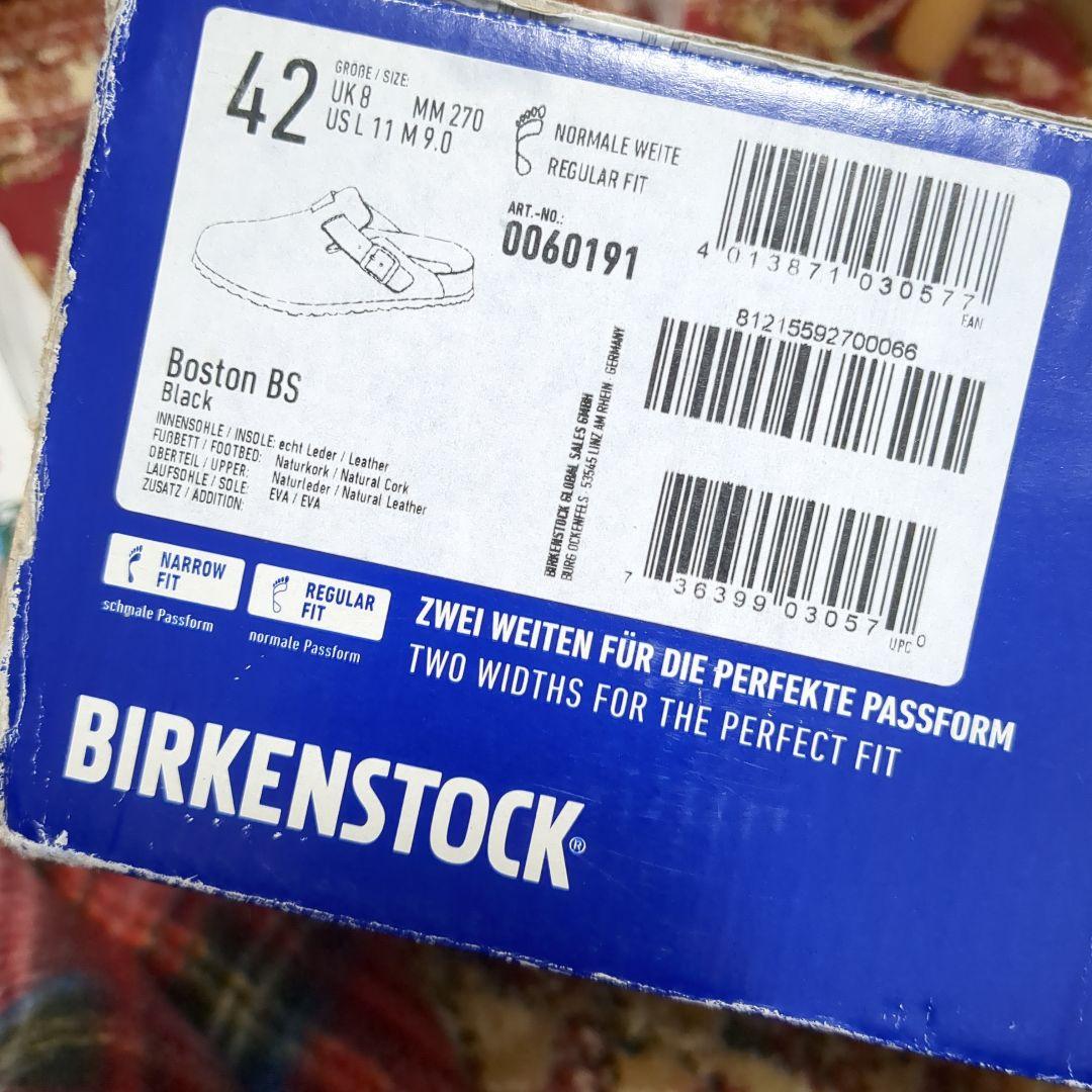 BIRKENSTOCK Boston BS ブラック 42 ボストン 27cm