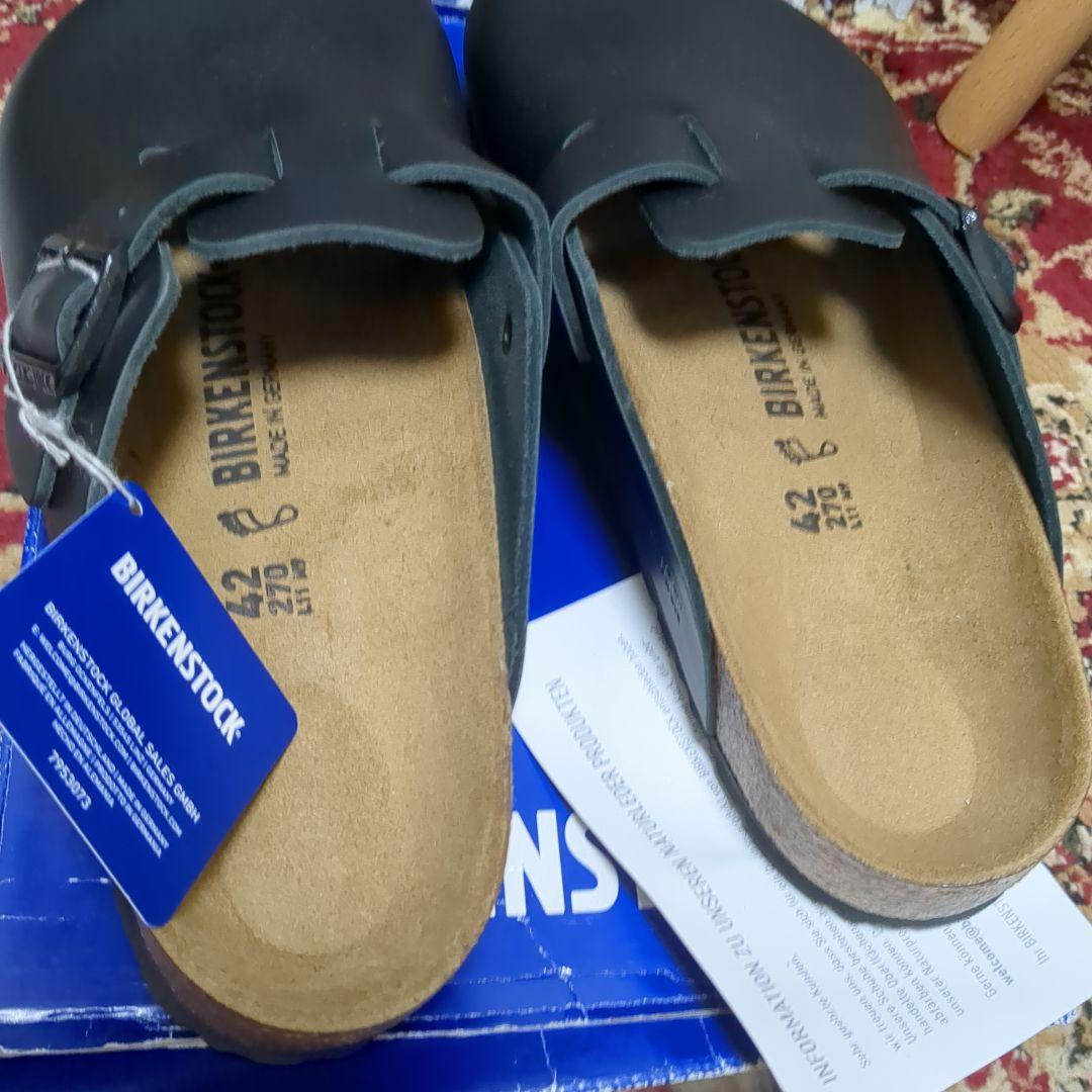 BIRKENSTOCK Boston BS ブラック 42 ボストン 27cm