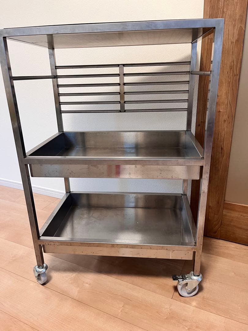 専用⭐︎IKEA ステンレス製キッチンワゴン 3段 キャスター付き