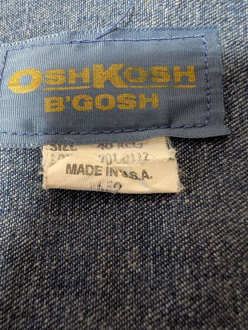 70s oshkosh　デニムワークジャケット　ヴィンテージ usa製