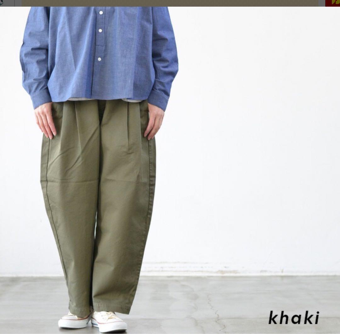 新品サザンカバイツリーズ カーキ バナナトラウザー Size1