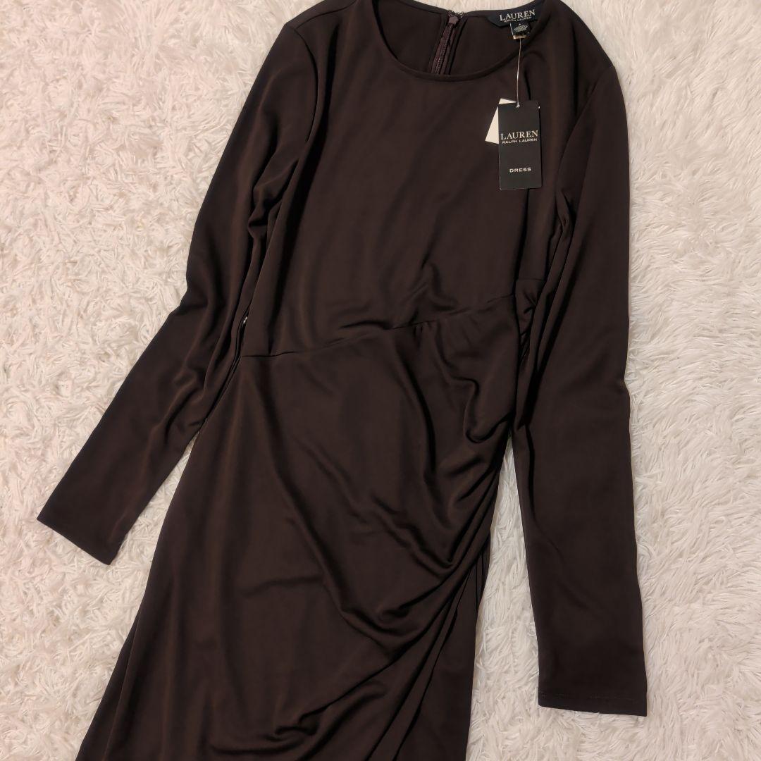 23SS 新品 ローレンラルフローレン ストレッチジャージー ワンピース 4