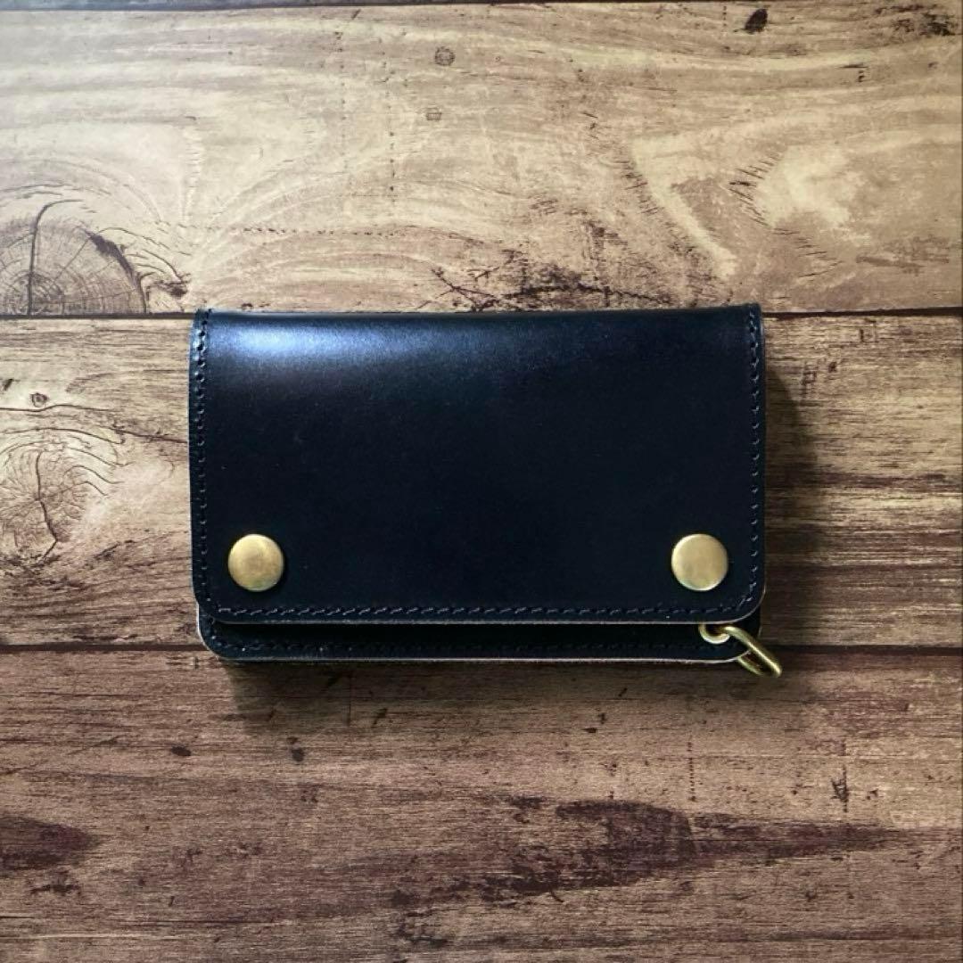 【ぽ】北米ステア トラッカーウォレット150【お札を折らずに収納】