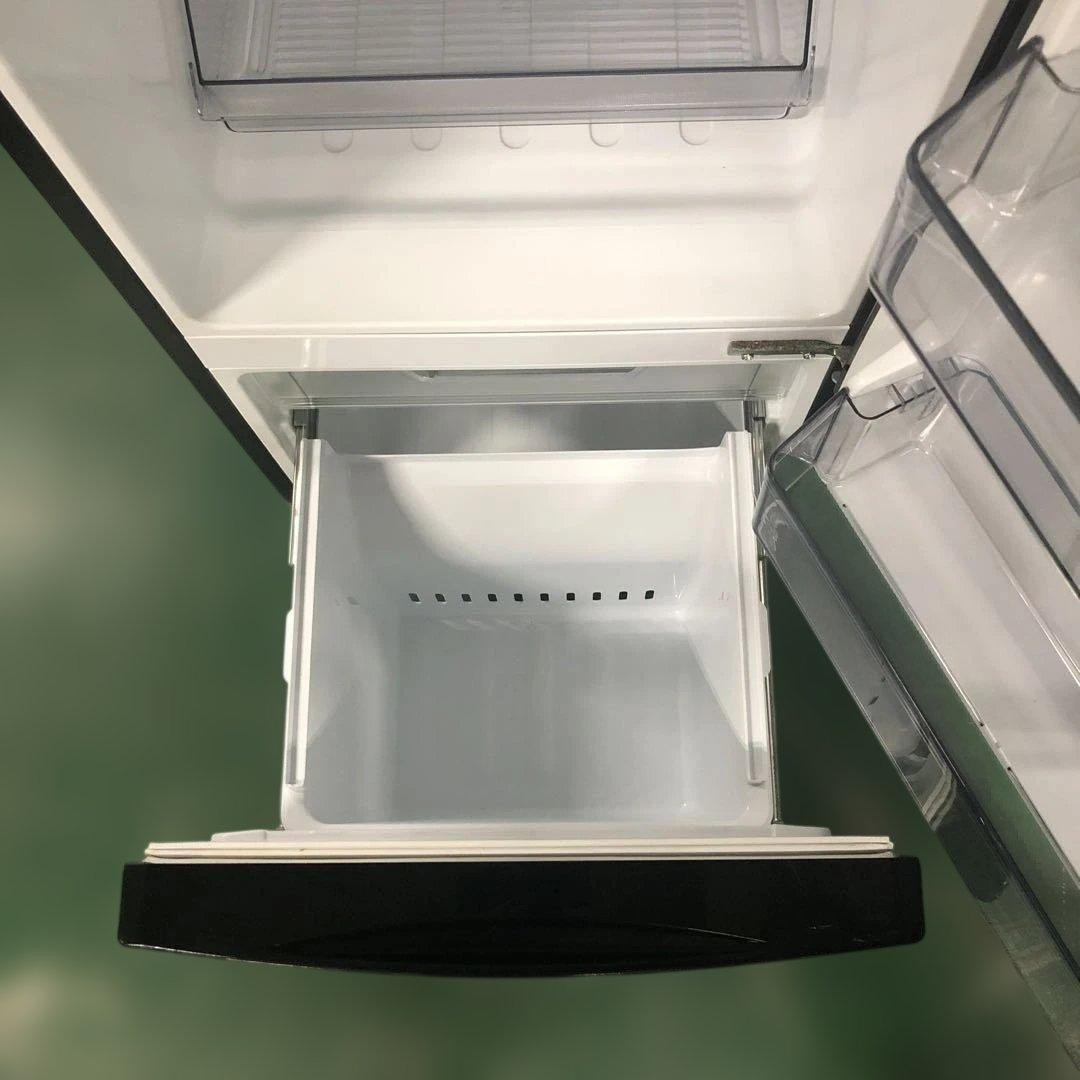 TOSHIBA ブラック 2ドア冷蔵庫 GR-T15BS 単身用冷蔵庫