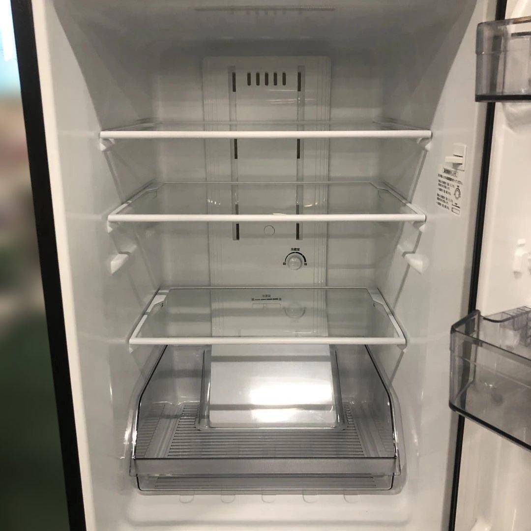 TOSHIBA ブラック 2ドア冷蔵庫 GR-T15BS 単身用冷蔵庫