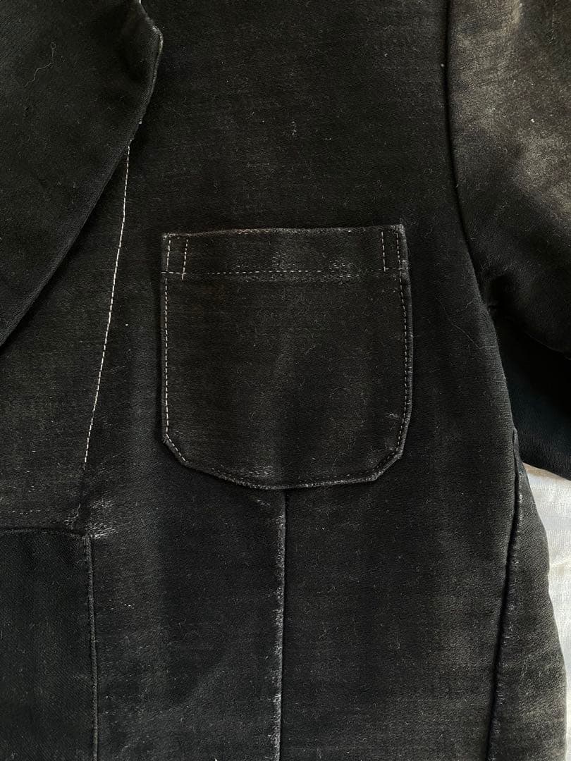 40's ブラックモールスキン　テーラードタイプ