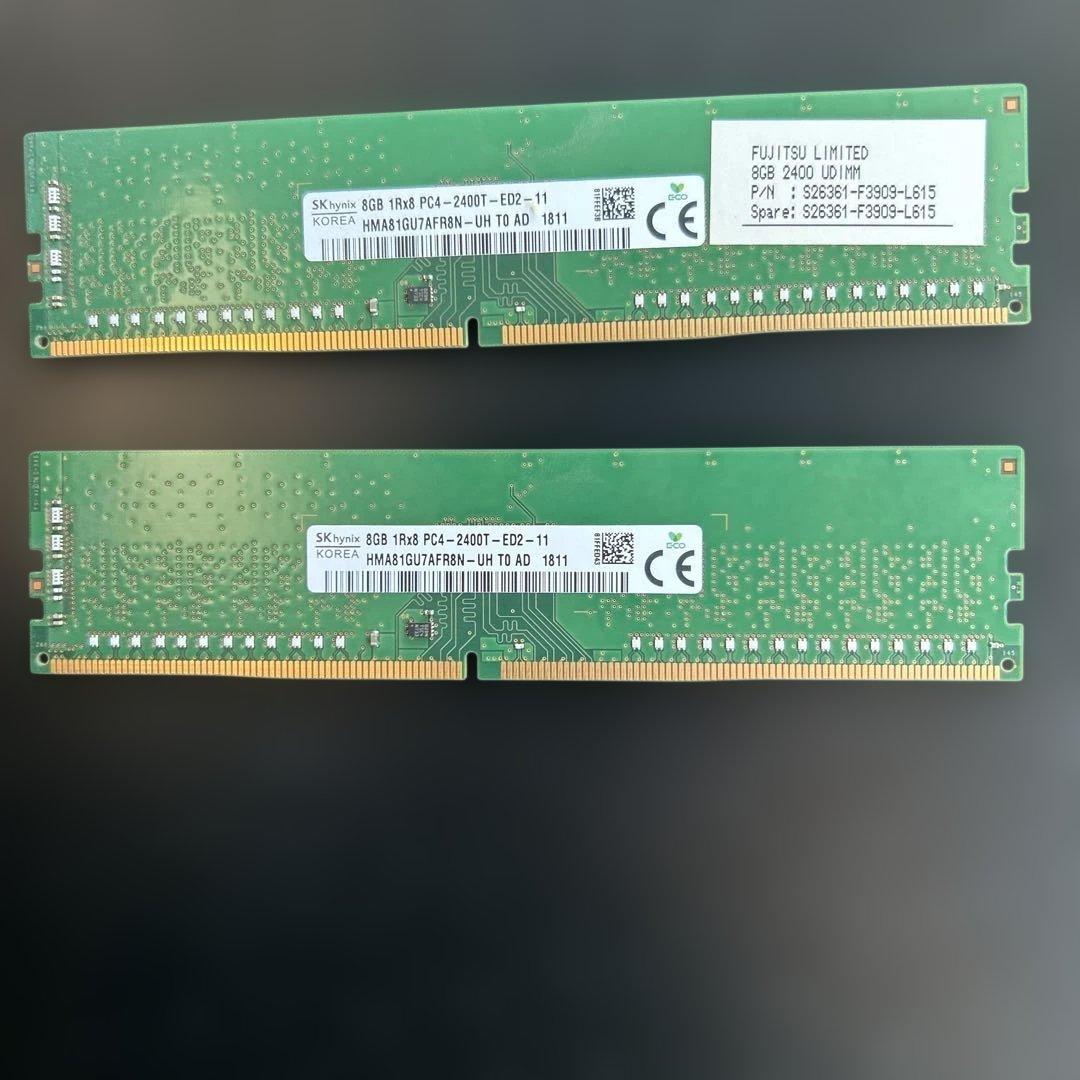 SKhynix KOREA 8GB デュアルチャンネル 8GB×2枚