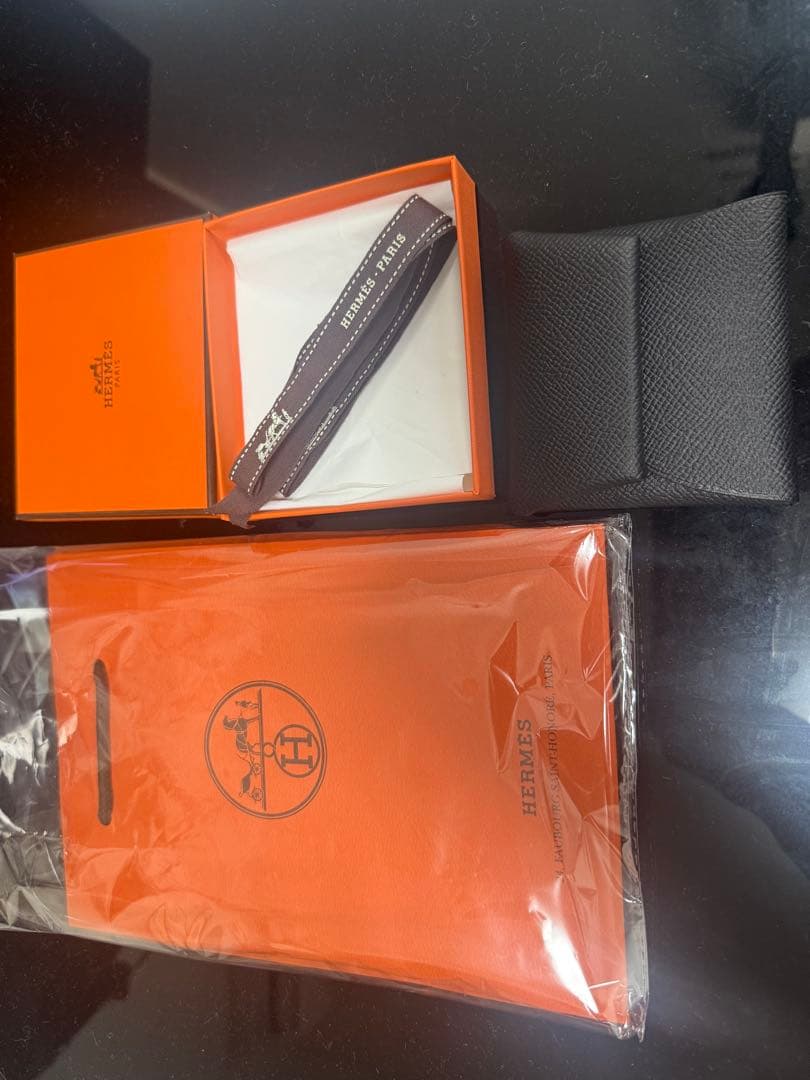 ［新品・未使用品］HERMES バスティア 人気色黒色 エプソン W刻印