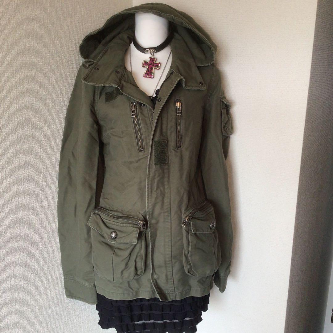 y2k 00s archive グランジ　お兄系　geek ギミックモッズコート