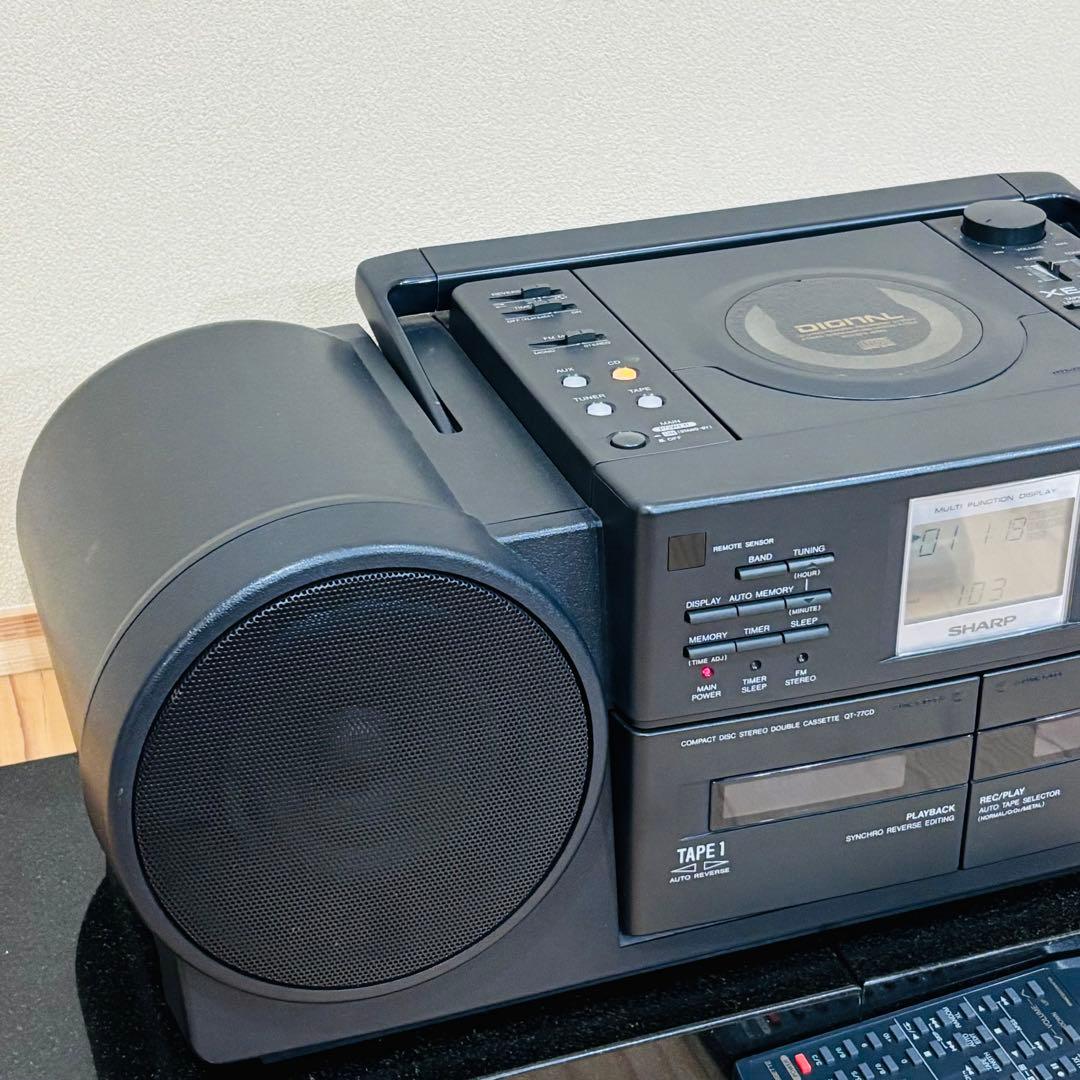 動作確認済 美品 SHARP QT-77CD ラジカセ　シャープ　YAMAHA