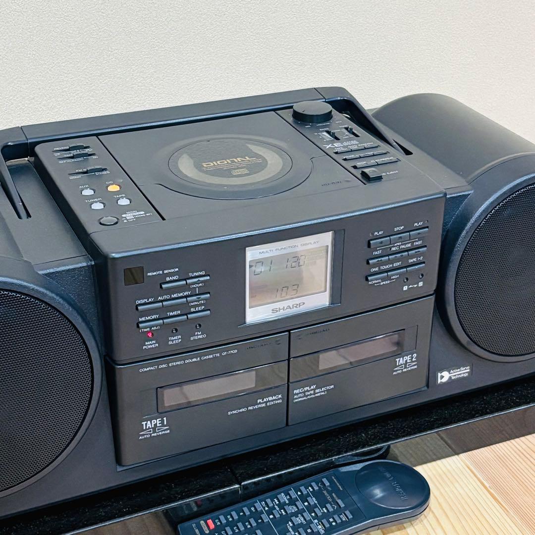 動作確認済 美品 SHARP QT-77CD ラジカセ　シャープ　YAMAHA