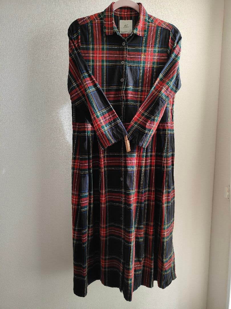 bonponサニークラウズ チェック柄 ワンピースMP