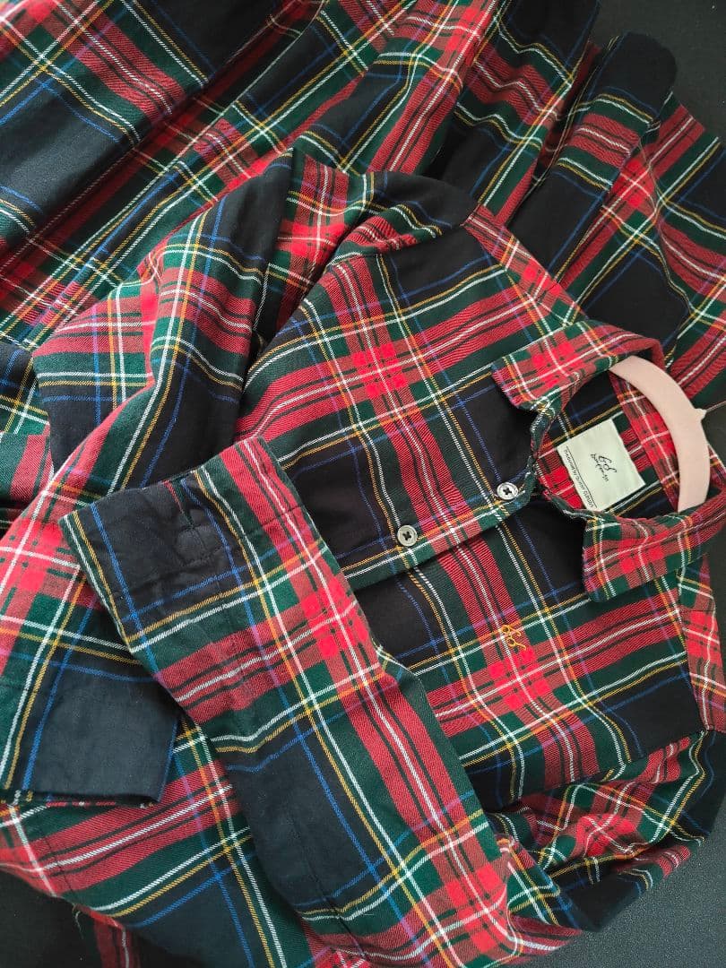 bonponサニークラウズ チェック柄 ワンピースMP