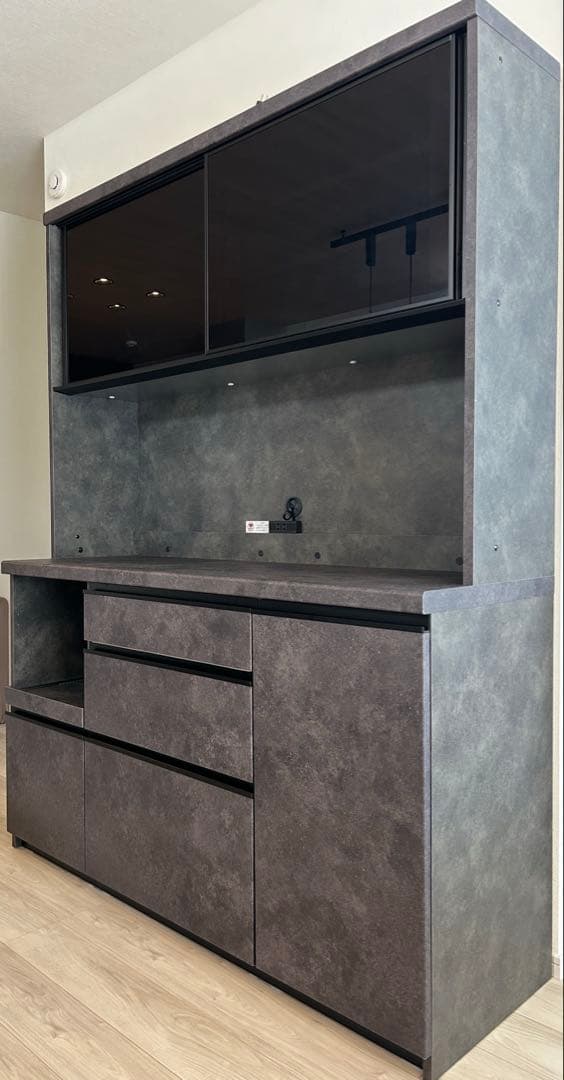 パモウナ Pamouna 食器棚 カップボードEMA-1400R セラミカネロ