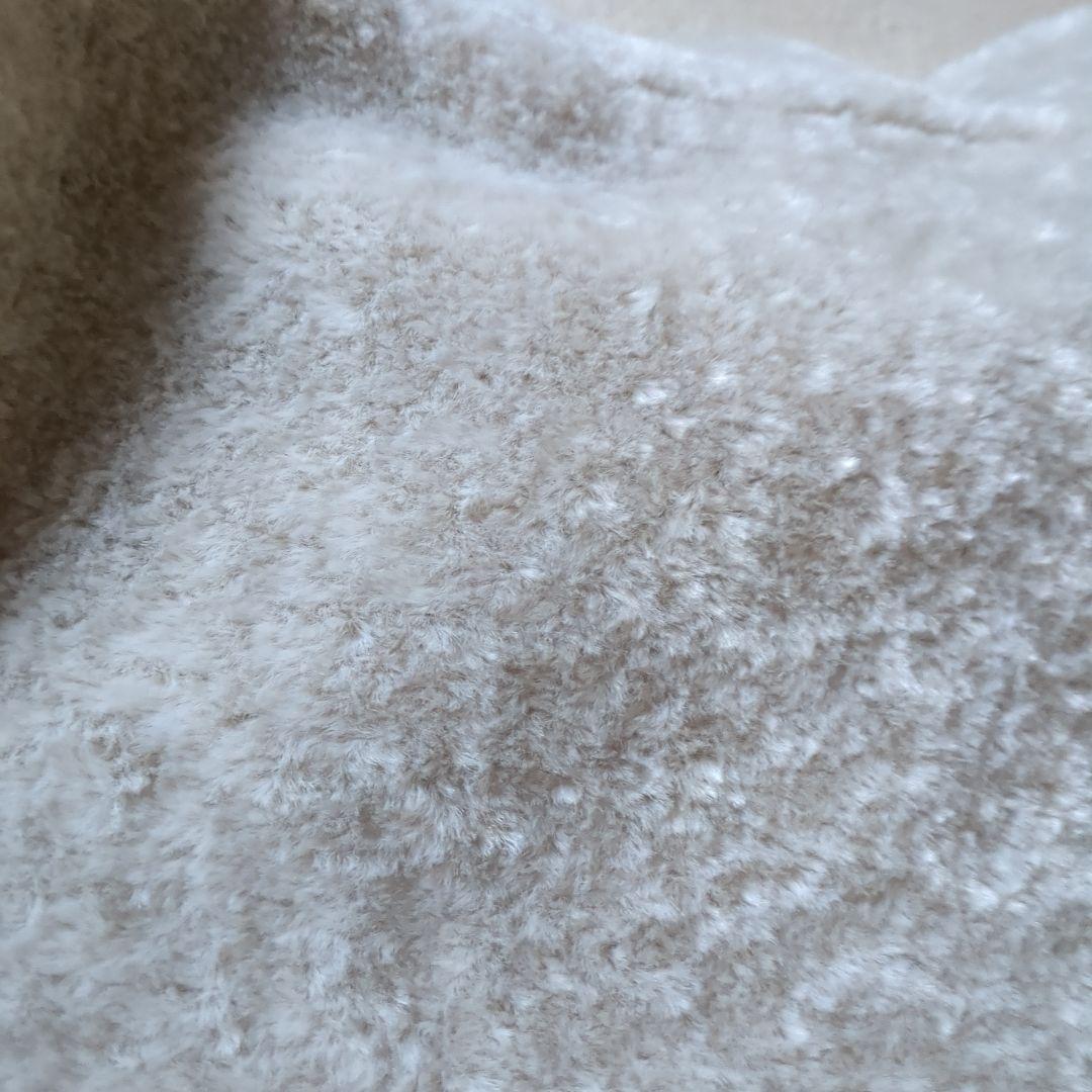 【未使用級✨】プレインピープル　エコファーオフタートルベスト　グレージュ　F