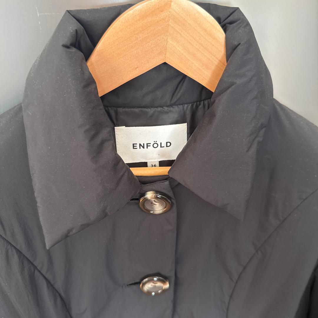 大人気　即完ENFOLD PANEL PADDED-COAT ダウンジャケット