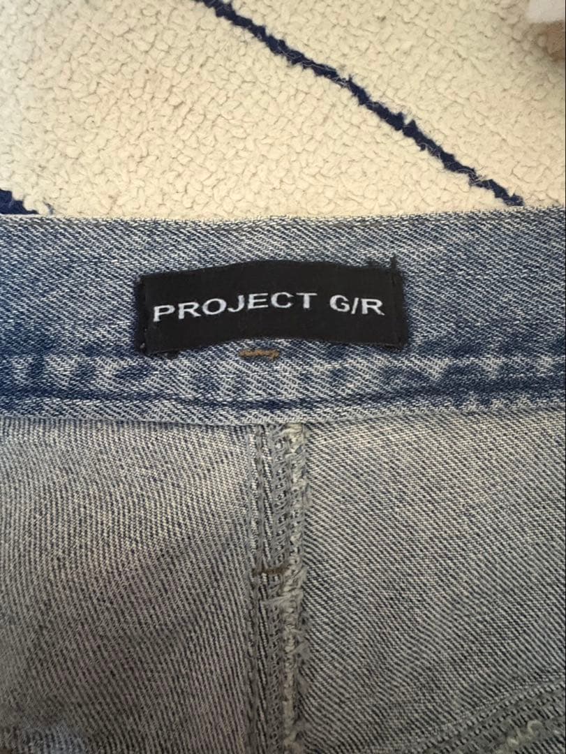 project gr リワークデニム　ハーフデニムパンツ　ニキ着用