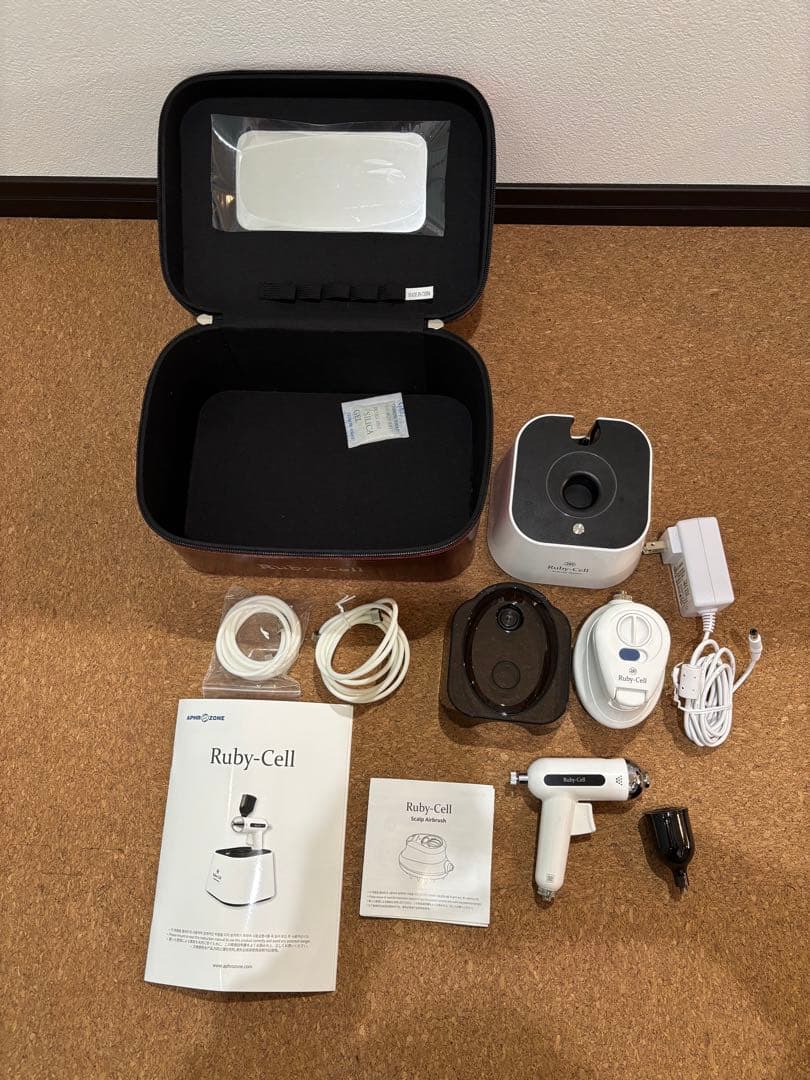 ルビーセル 美顔器 エアブラシ、 スカルプエアブラシ、付属品 、