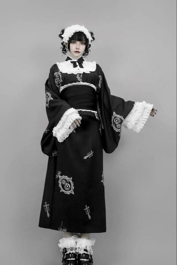 DimMoire【ディムモアール】夢骸の童話 浴衣セット/Black