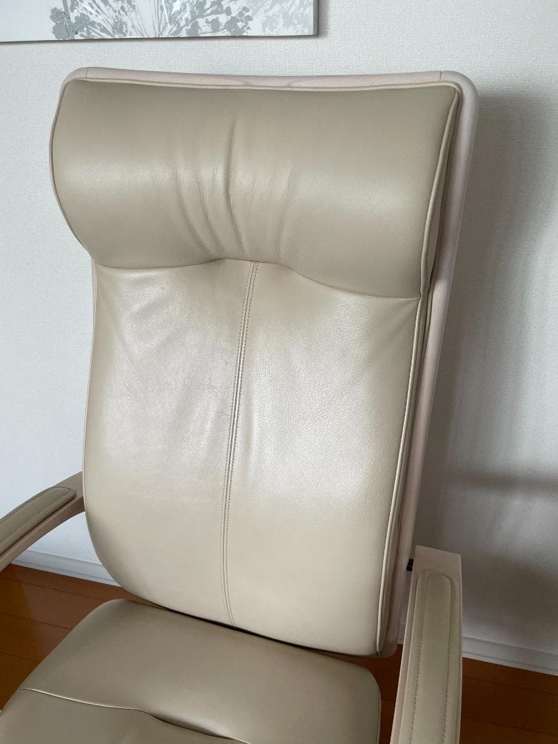 カリモク　デスクチェア　オフィスチェア　レザーチェア　定価21万円　本革　高級