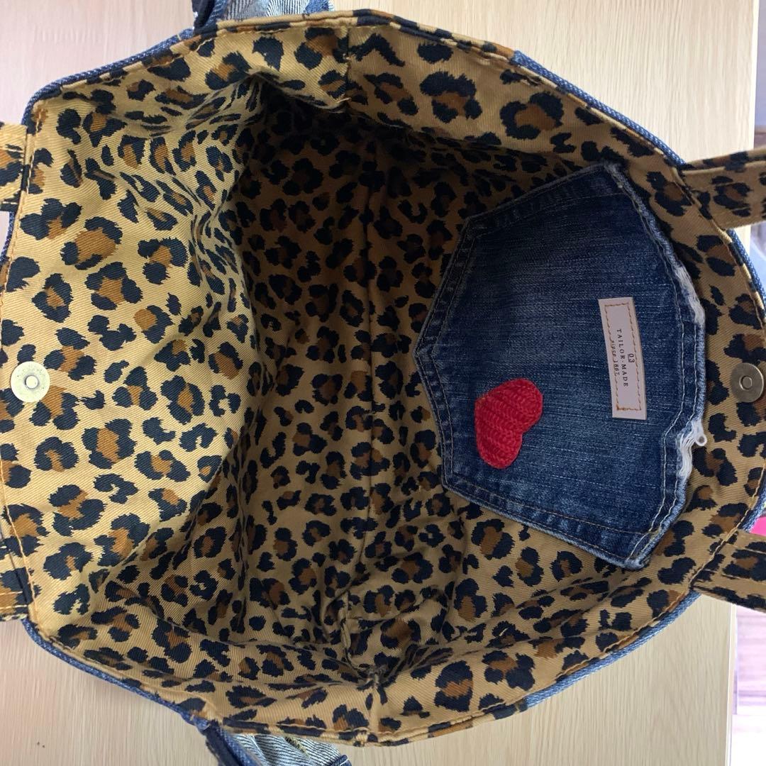 ゆ*ら様 コヤンイサムチョン　ハンドメイド　デニム　フリル　トートバッグ