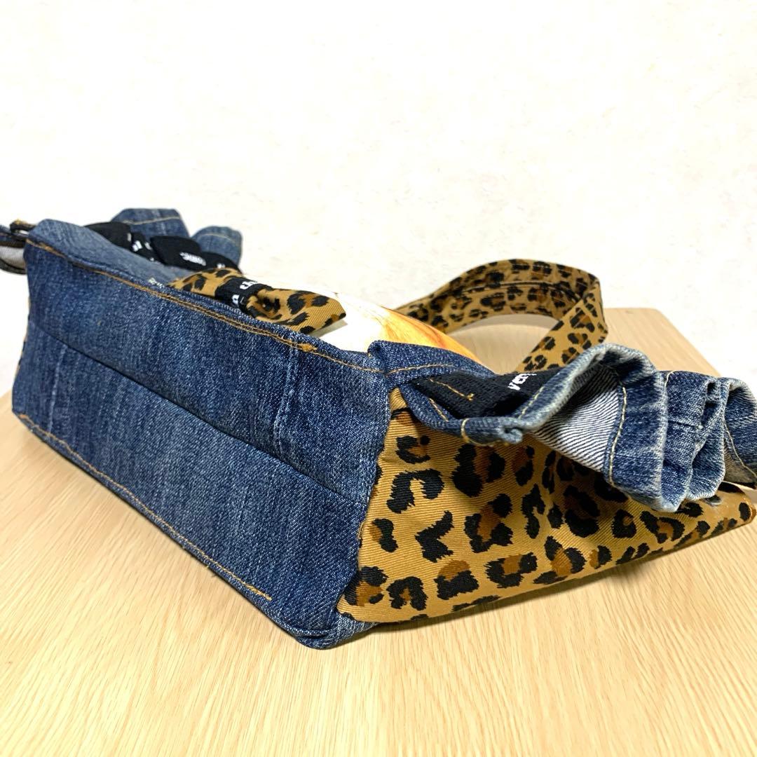 ゆ*ら様 コヤンイサムチョン　ハンドメイド　デニム　フリル　トートバッグ