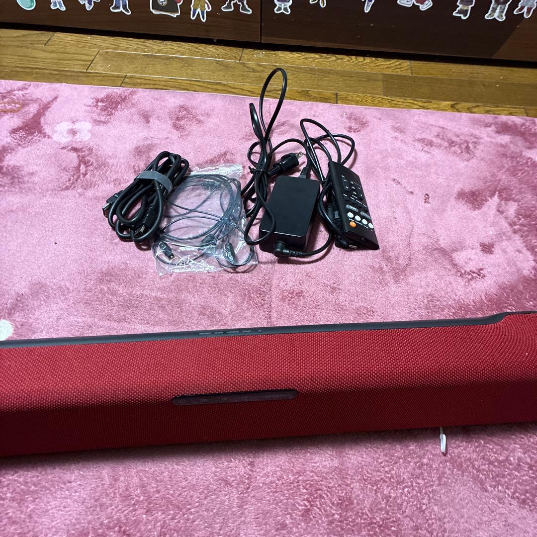 や*ち様 赤 サウンドバー スピーカー 本体