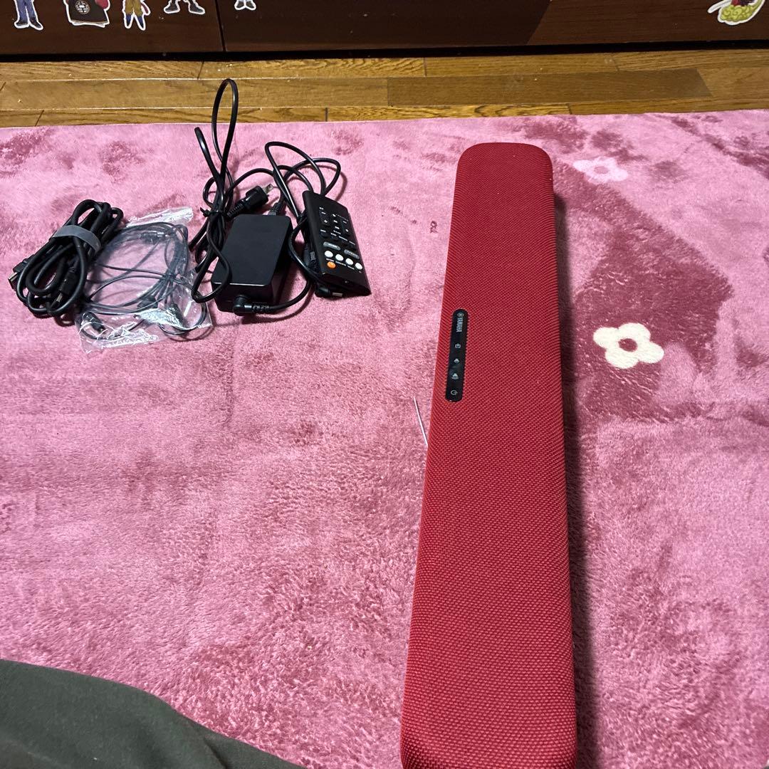 や*ち様 赤 サウンドバー スピーカー 本体