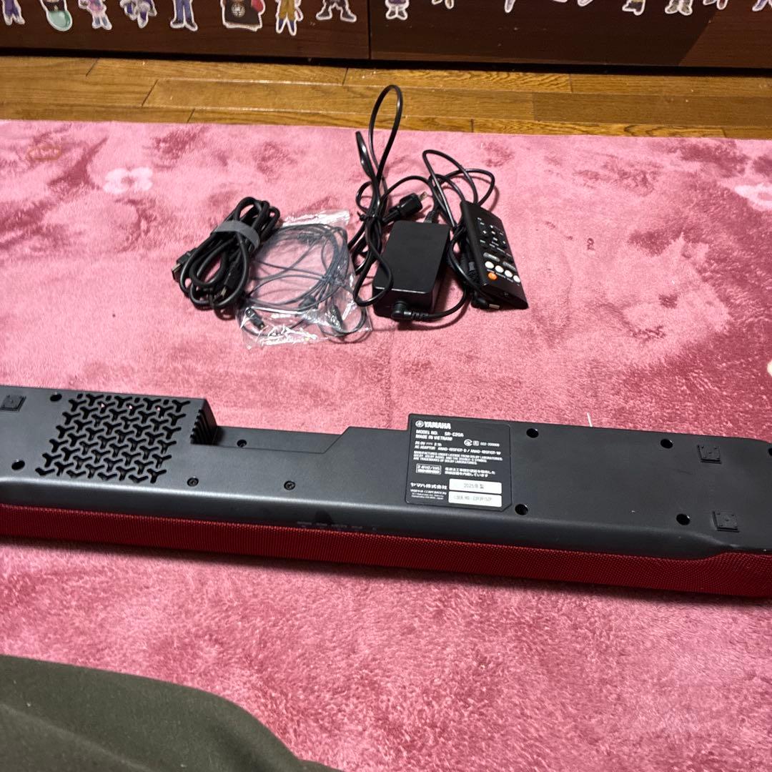 や*ち様 赤 サウンドバー スピーカー 本体