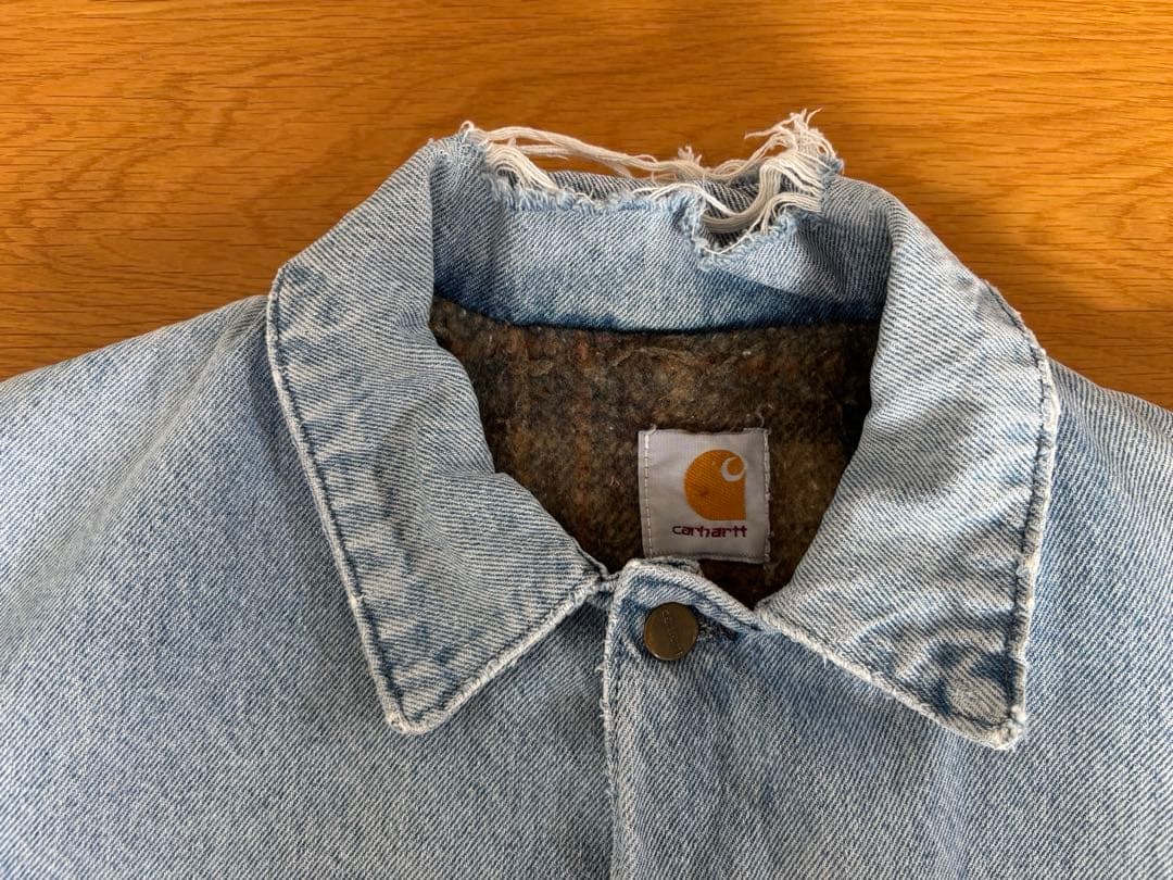 80s 90s Carhartt ミシガンチョアジャケット　デニム　フェード