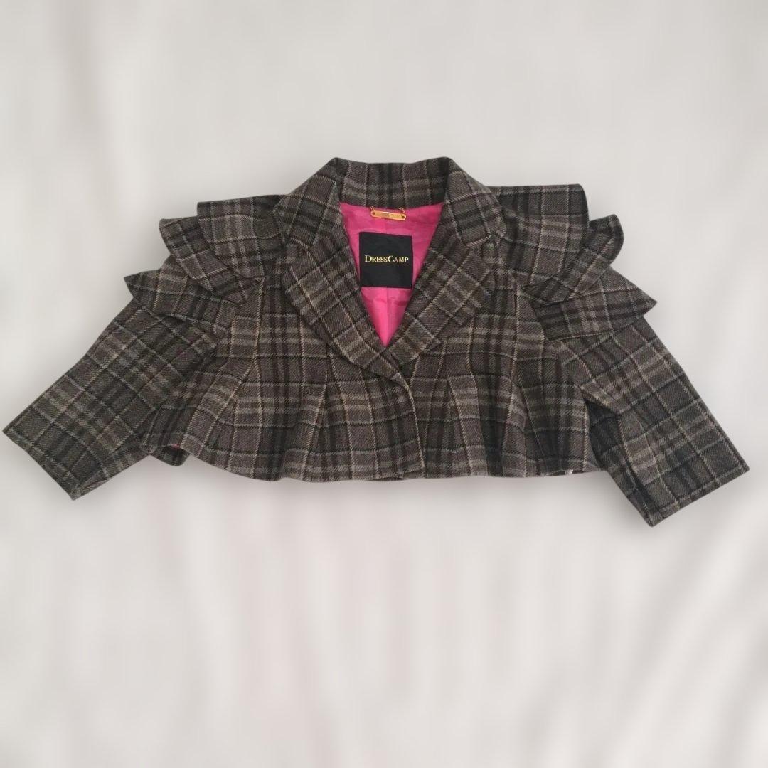 DRESSCAMP フリル付きショートジャケット