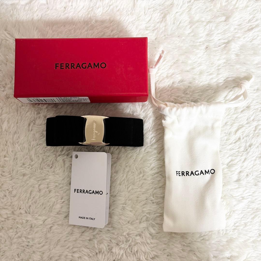 新品未使用【FERRAGAMO】 フェラガモ ヴァラ・リボン バレッタ