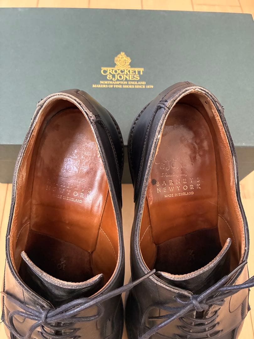 クロケット&ジョーンズ × バーニーズ 定番 モールトン (黒/10)