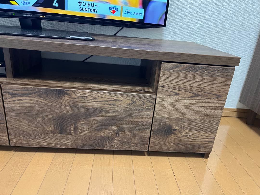 【美品】［幅157.6] 日本製 ローテレビ台 LOWYA