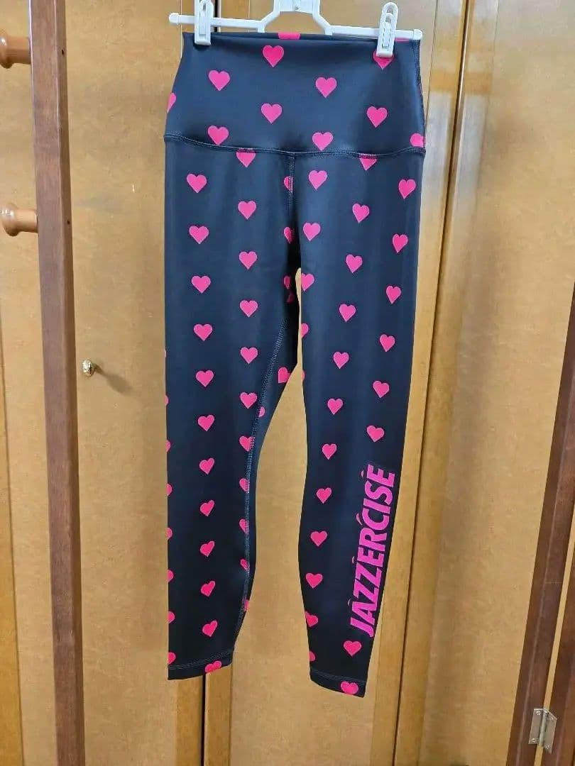 ジャザサイズ　ハート柄　 レギンス　S