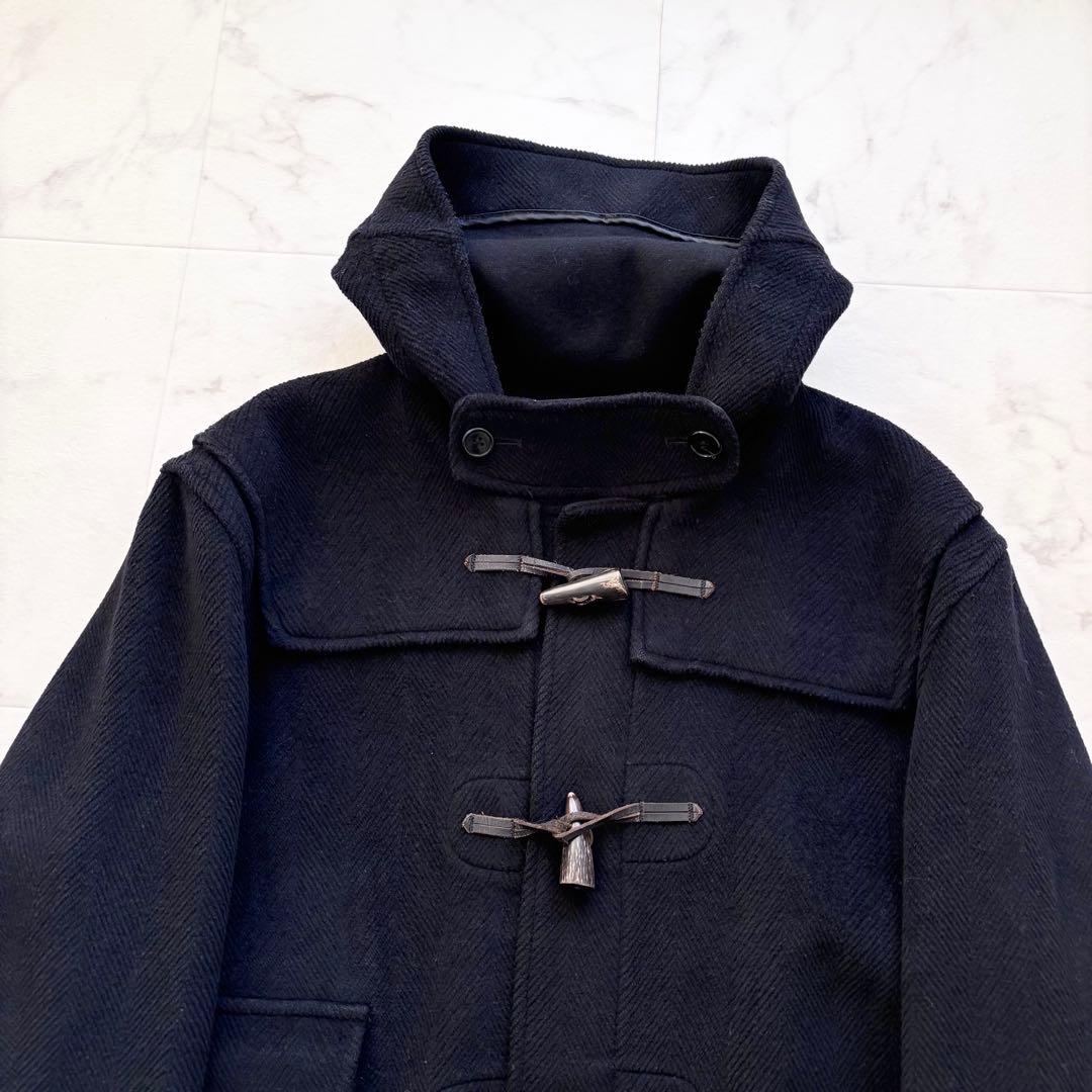 グローバーオール キングストン ダッフルコート ヘリンボーン ムーアブルック 紺