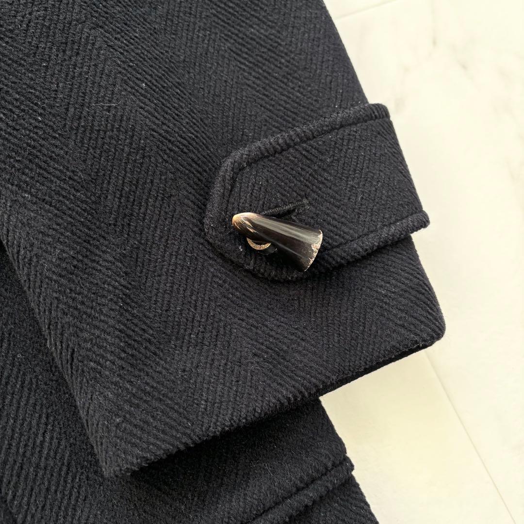 グローバーオール キングストン ダッフルコート ヘリンボーン ムーアブルック 紺