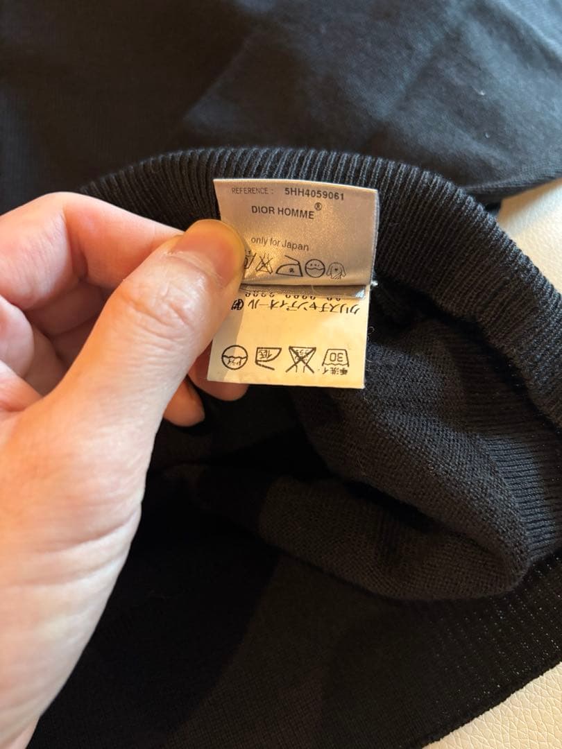 ぜ*よ様 ディオールオム エディスリマン 2005SS Vネックニット XS ダ