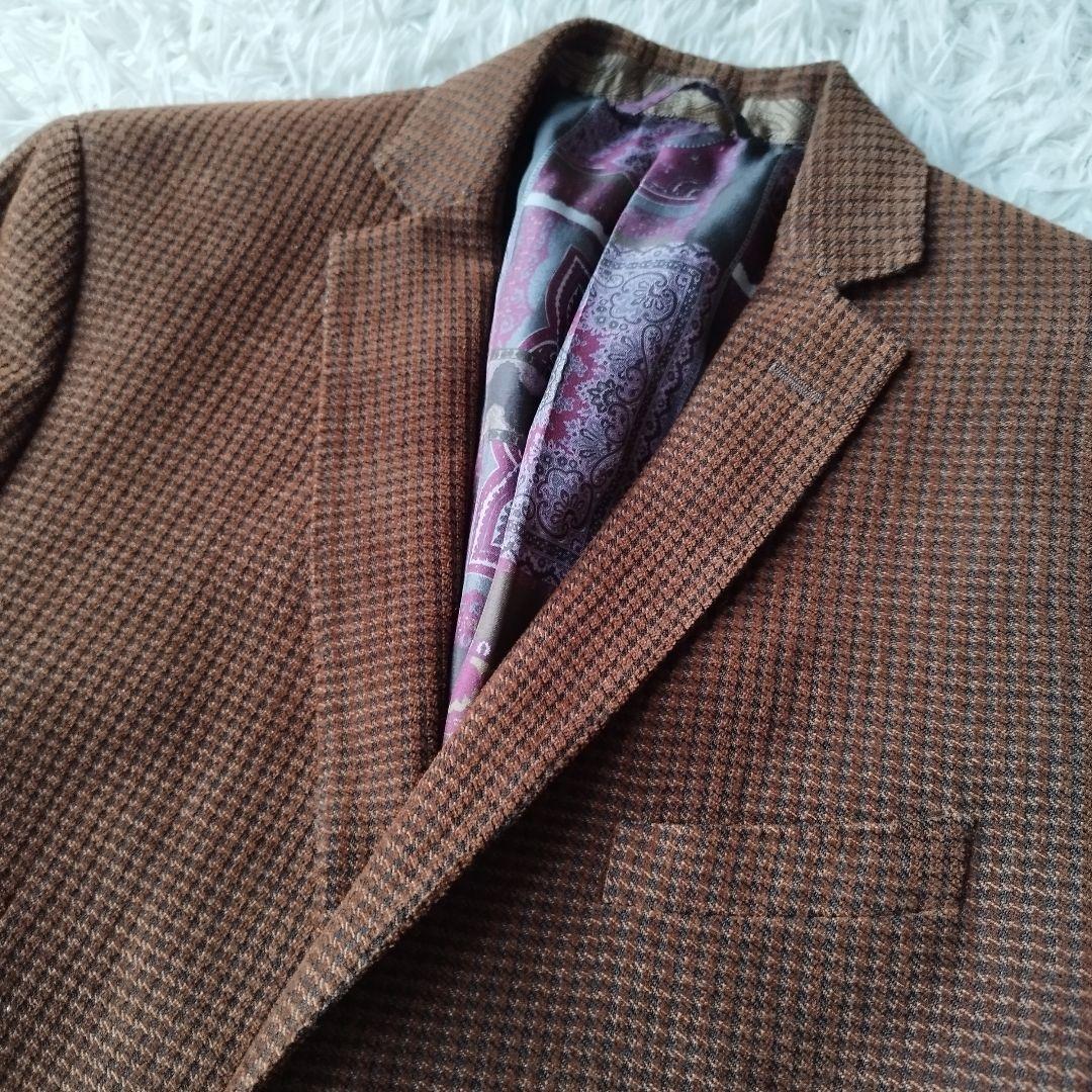 XXL♡美品✨エトロ テーラードジャケット ペイズリー 秋冬 ブラウン 54