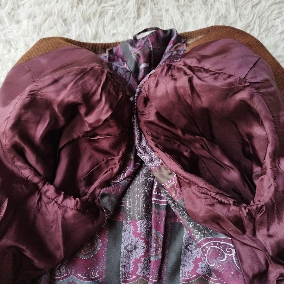 XXL♡美品✨エトロ テーラードジャケット ペイズリー 秋冬 ブラウン 54