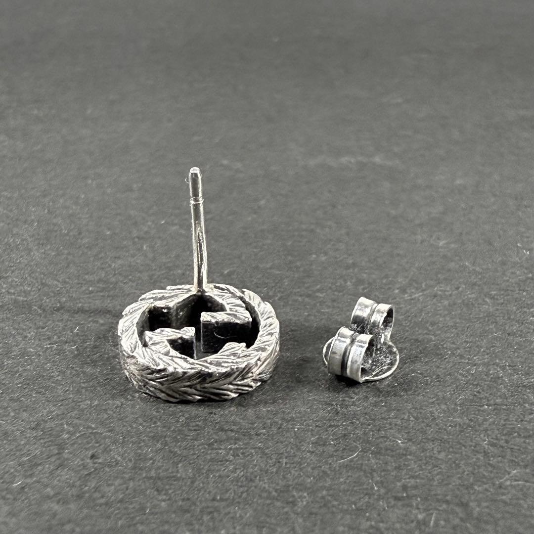 グッチ ピアス インターロッキング アラベスク シルバー925 イヤリング 片耳