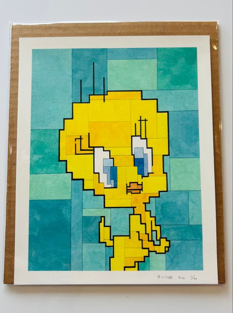 ADAM LISTER アダムリスター 版画 　Tweety トゥイーティー